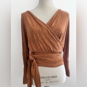 Free people we the free grown wrap top shirt light weight very comfy. Xsmall